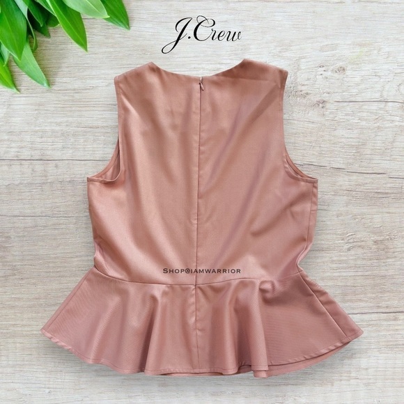 J.Crew NWT rose pink peplum top in super 120s fine wool *shop@iamwarrior - Picture 4 of 9